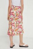 Спідниця Answear Lab колір рожевий midi розкльошена (3377327)