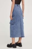 Джинсова спідниця Answear Lab midi пряма колір блакитний (3370930)