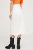 Джинсова спідниця Answear Lab колір білий midi пряма (3354918)