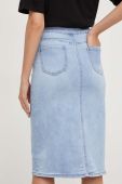 Джинсова спідниця Answear Lab midi олівець колір блакитний (3361015)