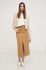 Джинсова спідниця Answear Lab колір бежевий midi пряма