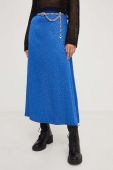 Спідниця Answear Lab maxi розкльошена колір блакитний (3395811)