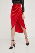 Спідниця Answear Lab колір червоний midi олівець