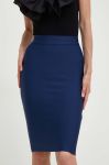 Спідниця Answear Lab midi олівець колір блакитний (3405352)