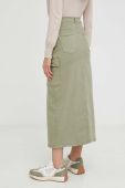 Джинсова спідниця Answear Lab колір зелений midi пряма