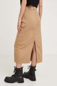 Спідниця Answear Lab колір бежевий midi пряма (3398613)