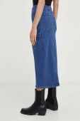 Джинсова спідниця Answear Lab midi пряма колір блакитний (3405355)