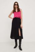 Спідниця Answear Lab колір чорний midi розкльошена (3417302)