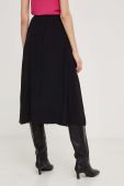 Спідниця Answear Lab колір чорний midi розкльошена (3417302)