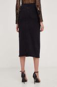 Джинсова спідниця Answear Lab колір чорний midi олівець (3435586)