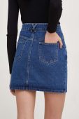 Джинсова спідниця Answear Lab mini пряма колір блакитний (3433054)