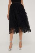 Спідниця Answear Lab колір чорний midi розкльошена (3494210)