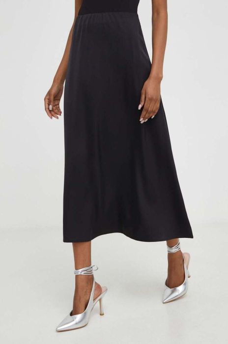 Спідниця Answear Lab колір чорний midi розкльошена (3455756)