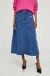 Джинсова спідниця Answear Lab midi розкльошена колір блакитний (3452241)