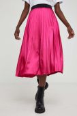 Спідниця Answear Lab X Лімітована колекція NO SHAME колір рожевий maxi розкльошена