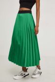 Спідниця Answear Lab X Лімітована колекція NO SHAME колір зелений maxi розкльошена