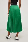 Спідниця Answear Lab X Лімітована колекція NO SHAME колір зелений maxi розкльошена