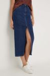 Джинсова спідниця Answear Lab колір синій maxi пряма