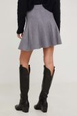 Спідниця Answear Lab колір сірий mini розкльошена (3572850)