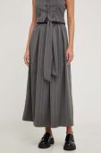 Спідниця Answear Lab колір сірий maxi розкльошена (3583540)