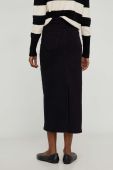 Джинсова спідниця Answear Lab колір чорний midi олівець (3611251)