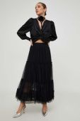 Спідниця Answear Lab колір чорний maxi розкльошена (3606641)