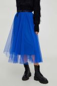 Спідниця Answear Lab maxi розкльошена колір блакитний (3606642)