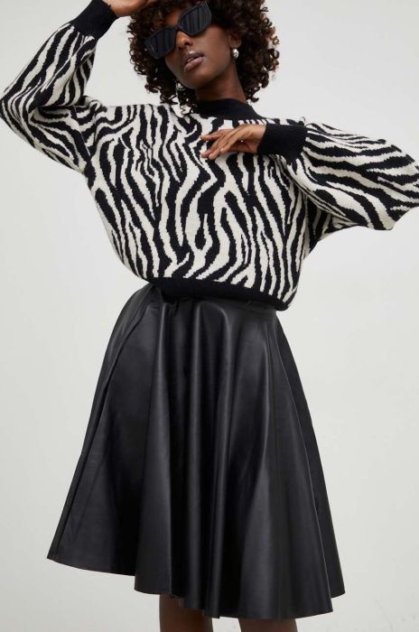 Спідниця Answear Lab колір чорний mini розкльошена (3626683)