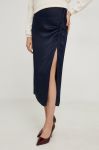 Спідниця Answear Lab колір синій midi пряма