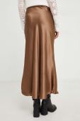 Спідниця Answear Lab колір коричневий maxi розкльошена