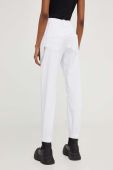 Штани Answear Lab жіночі колір білий пряме висока посадка (3289440)