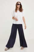 Штани Answear Lab жіночі колір синій широке висока посадка (3370949)