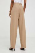 Штани Answear Lab жіночі колір бежевий широке висока посадка (3433083)