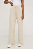 Штани Answear Lab жіночі колір бежевий пряме висока посадка (3494239)