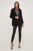 Штани Answear Lab Push Up жіночі колір чорний облягаючі середня посадка