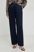 Штани Answear Lab жіночі колір синій широке висока посадка (3642914)