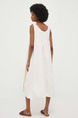 Бавовняна сукня Answear Lab колір білий midi oversize