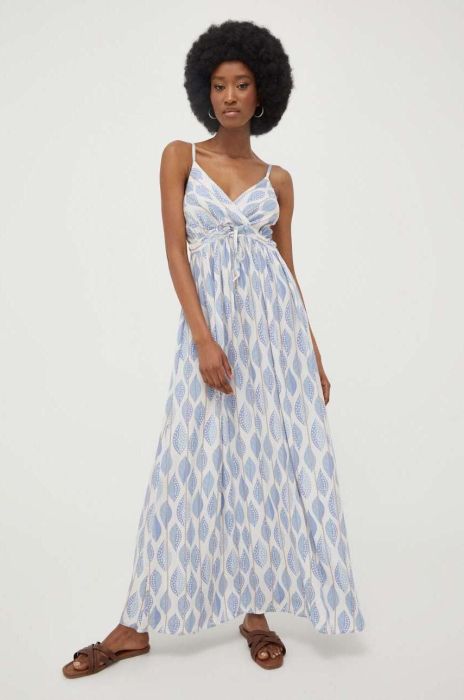 Сукня Answear Lab maxi розкльошена колір блакитний (3311491)