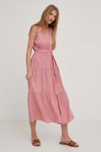 Сукня Answear Lab колір рожевий midi розкльошена (3300960)
