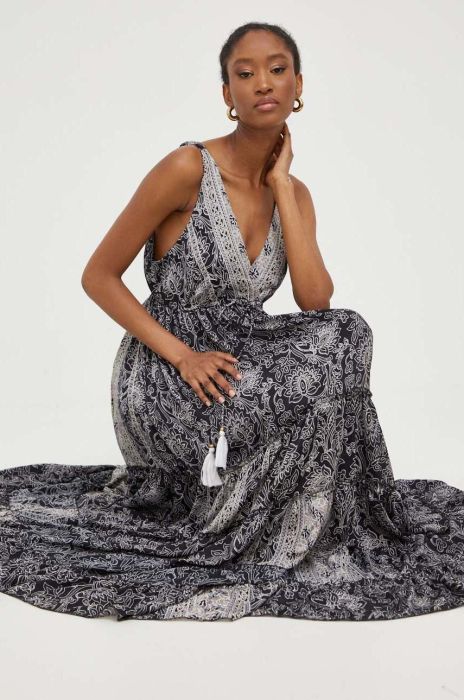 Сукня Answear Lab колір чорний maxi розкльошена (3317693)