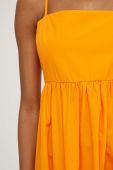 Бавовняна сукня Answear Lab колір помаранчевий maxi розкльошена