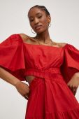 Бавовняна сукня Answear Lab колір червоний mini розкльошена (3336519)