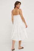 Бавовняна сукня Answear Lab колір білий midi розкльошена (3352424)