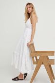 Бавовняна сукня Answear Lab колір білий maxi розкльошена (3361064)