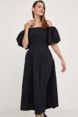 Сукня Answear Lab колір чорний midi розкльошена (3375818)