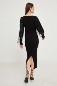 Сукня Answear Lab колір чорний midi облягаюча (3682110)