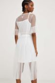 Сукня Answear Lab колір білий midi розкльошена (3331236)