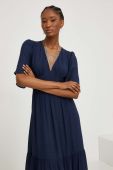 Сукня Answear Lab колір синій midi розкльошена (3333822)