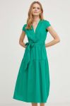 Сукня Answear Lab колір зелений midi розкльошена (3355030)