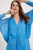 Сукня Answear Lab maxi розкльошена колір блакитний (3375829)